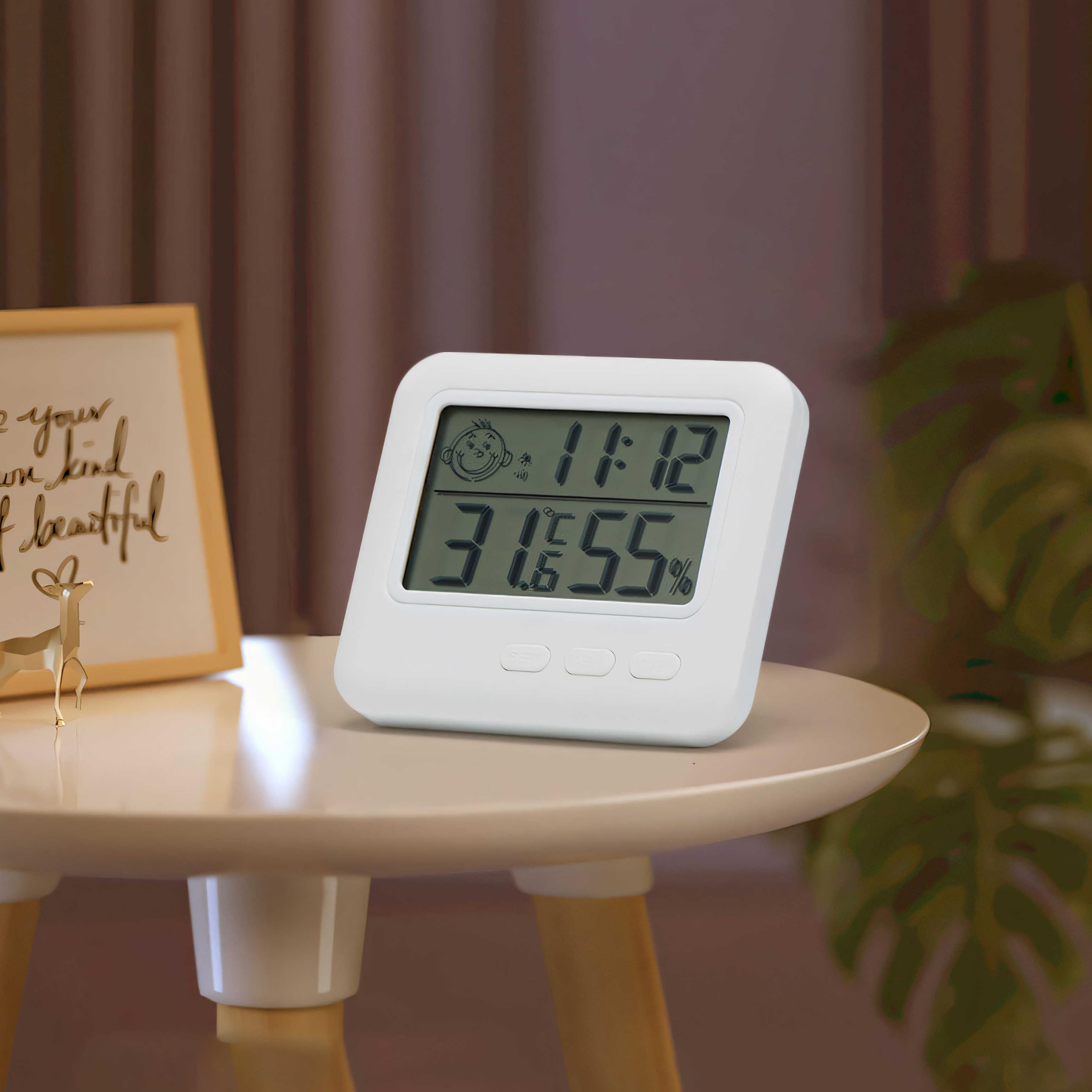 Retoo Hygrometer Thermometer - Digitales Raumklima-Messgerät Mit LCD Display
