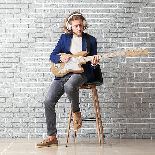Miniatura 6 de Ktaxon Bajo eléctrico de 4 cuerdas, kit de bajo eléctrico para principiantes con bolsa de concierto, correa para el hombro y cable, accesorios, 42.5