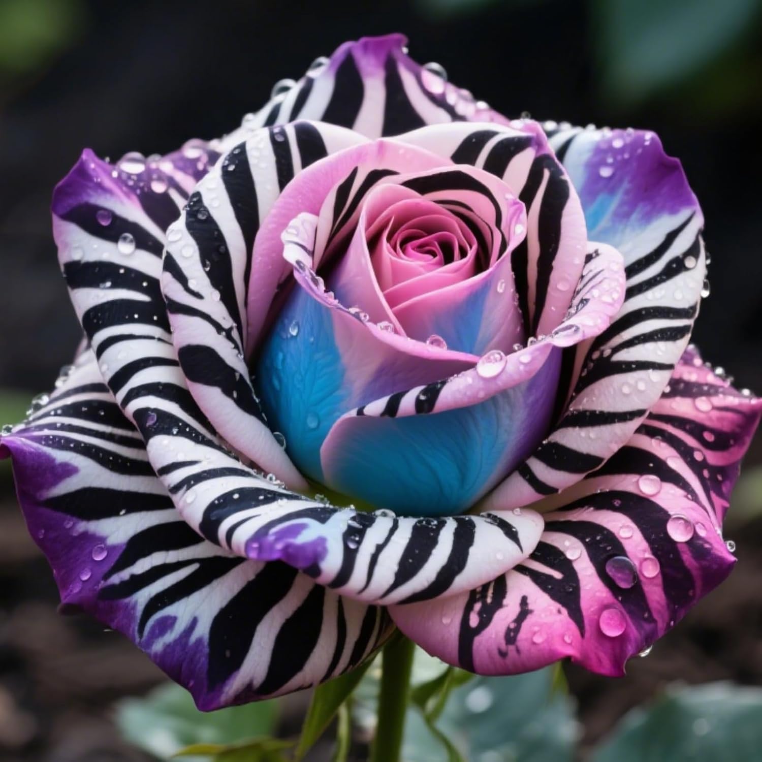 Perennial&Beautiful Big Flower/Rose Bulbs Plants Mix Color for Planting Now UK,Romantic Gifts/Good for Garden,Iridescent,Hardy,Excellent Display-1bulbs-J