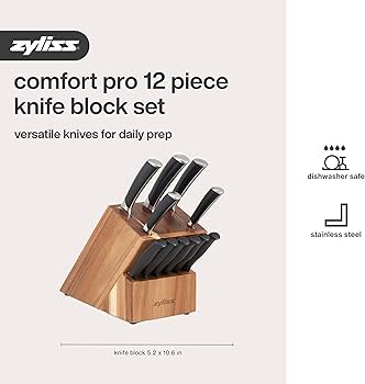 Amazon.com: Zyliss Comfort Pro 12-Piece Cutlery Block Set - German