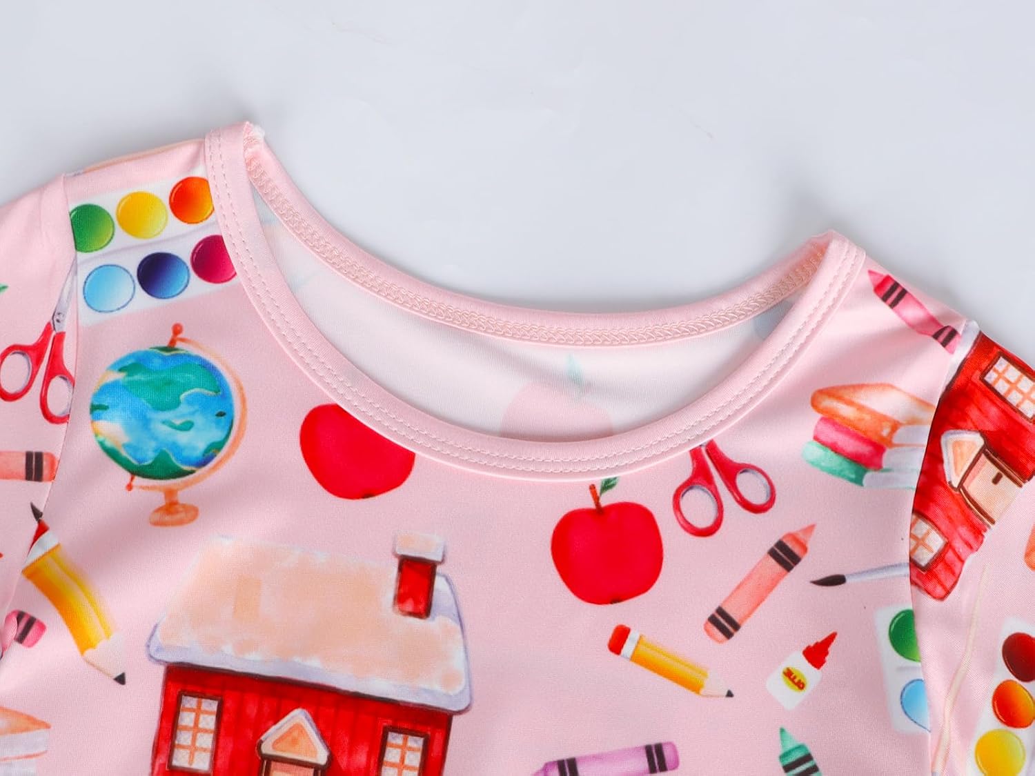 Girls Dresses Toddler Space Summer Sundress Kids Short Sleeve School Casual A Line Twirly Skater Cat Dress