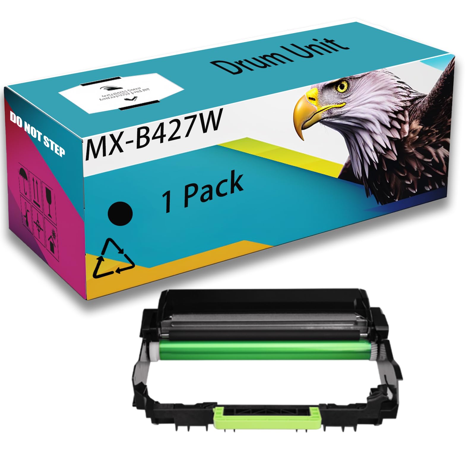 CEECN Compatible for Sharp MX-B427W MXB42DU Drum Unit MX-B427PW MX-B427W Printer, High Yield 40000 Pages, Clear Printing(Black)