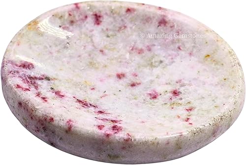 Vista 107 de Cristales de piedra de preocupación de cuarzo rosa y piedras curativas, piedras de preocupación para regalos de alivio del estrés, cristal de piedra