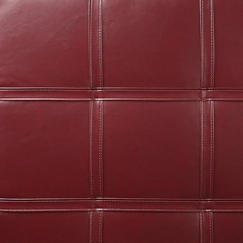 Miniatura 43 de OSP Home Furnishings - Otomana cuadrada de almacenamiento con bandeja deslizante y tapa con bisagras, tela de lino lino tela,Tela Azure,carbón,