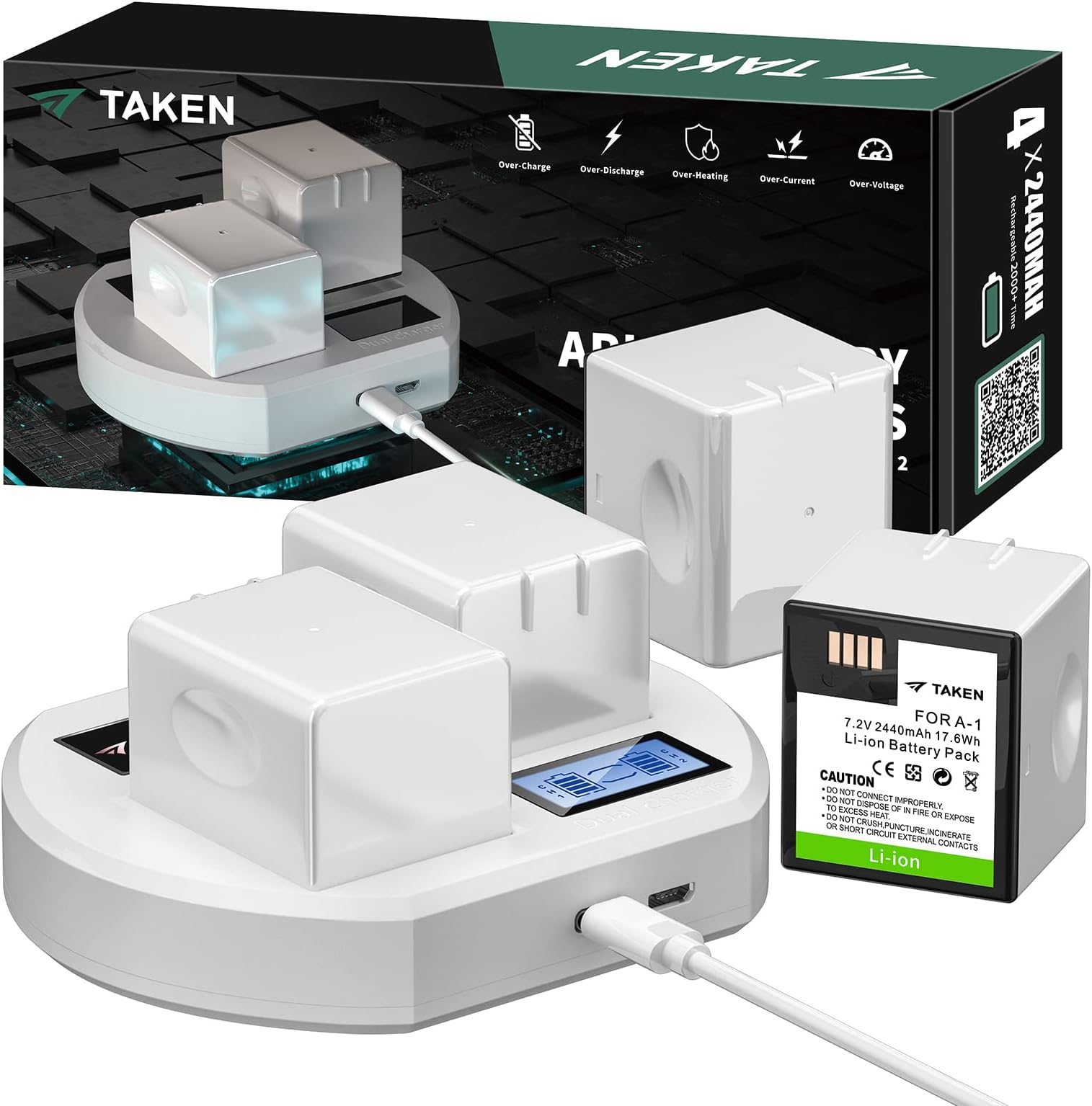 Dual Charging Station Arlo Charger And Batteries Charging Station