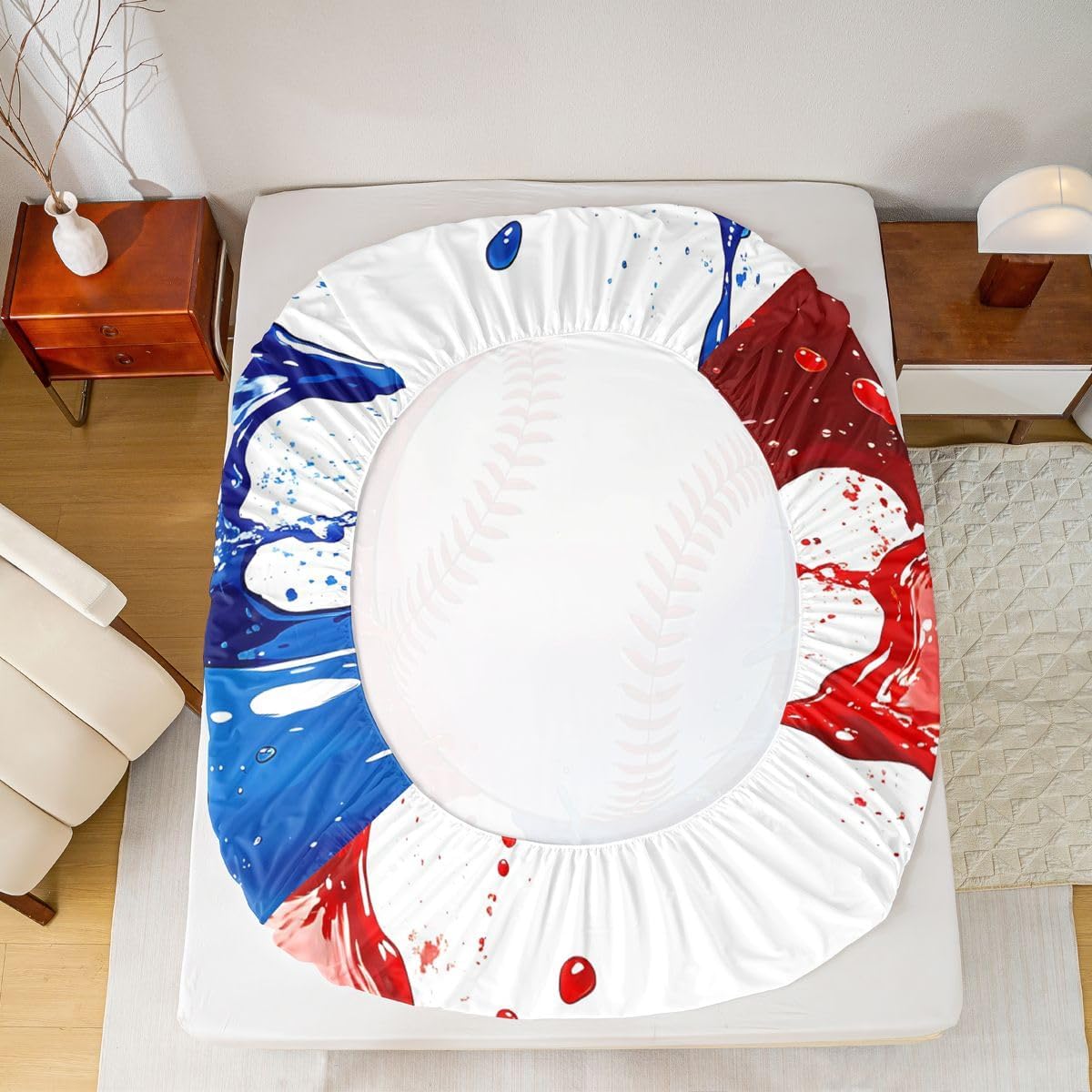 Erosebridal Baseball King Bed Sheets image 5