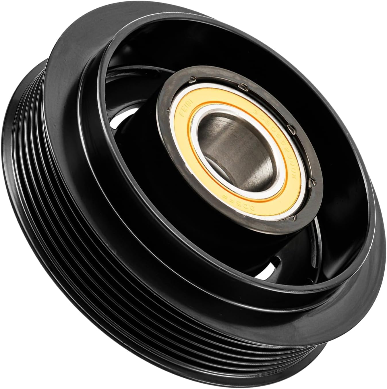 A/C Air Conditioning Compressor Clutch for 2006-2008 Liberty 3.7L, 2007-2008 Nitro 3.7L, AC Compressors Clutch Electromagnetic Coil Pulley Assembly Kit Replace # 68184 CO10900C OEM Design