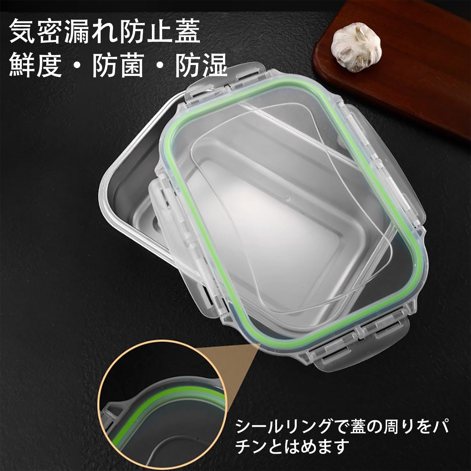 Amazon｜アイスクリーム容器 ステンレス製 ふた付 フードコンテナ 密閉