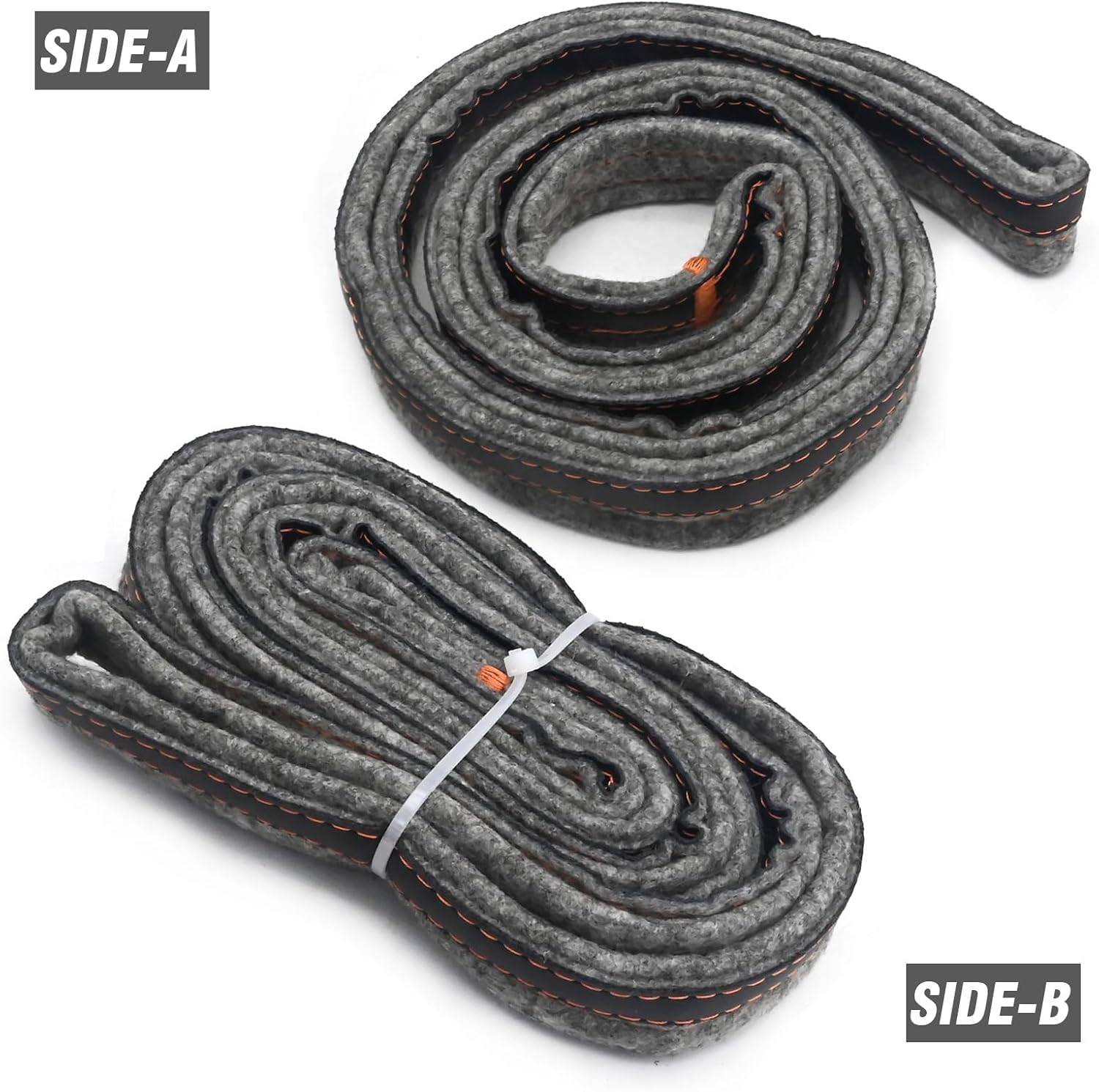 2 pcs W10116343 Dryer Drum Felt Seal, 280114 Dryer Felt Drum Seal Replacement for Whirlpool W10166807 W10521118 3403265 Replacement for Kenmore Replacement for Maytag Dryer Parts (2)