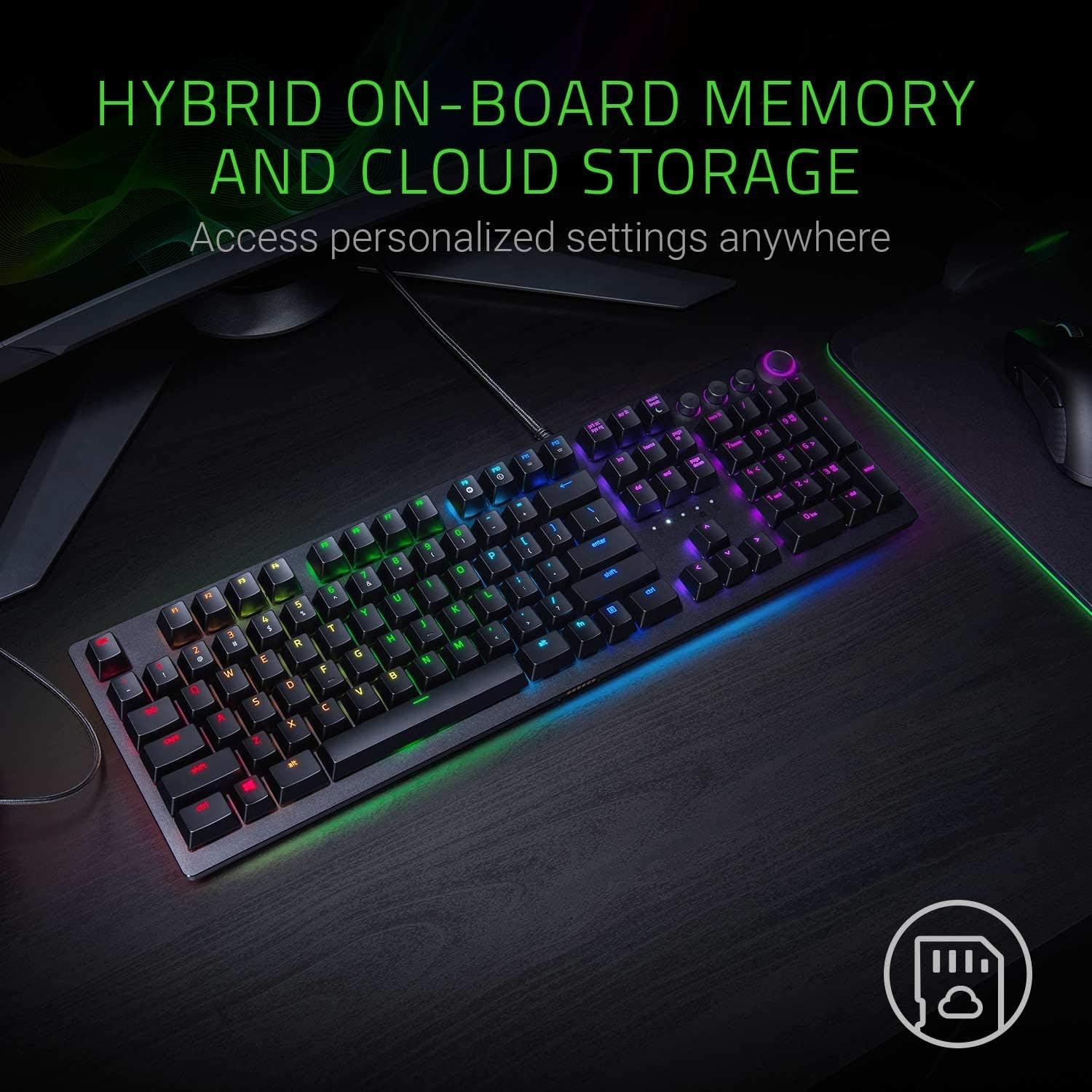 One-Day Sale: Up to 70% Off Razer Huntsman Opto-Mechanical Switch Light and Clicky Gaming Keyboard (Renewed)