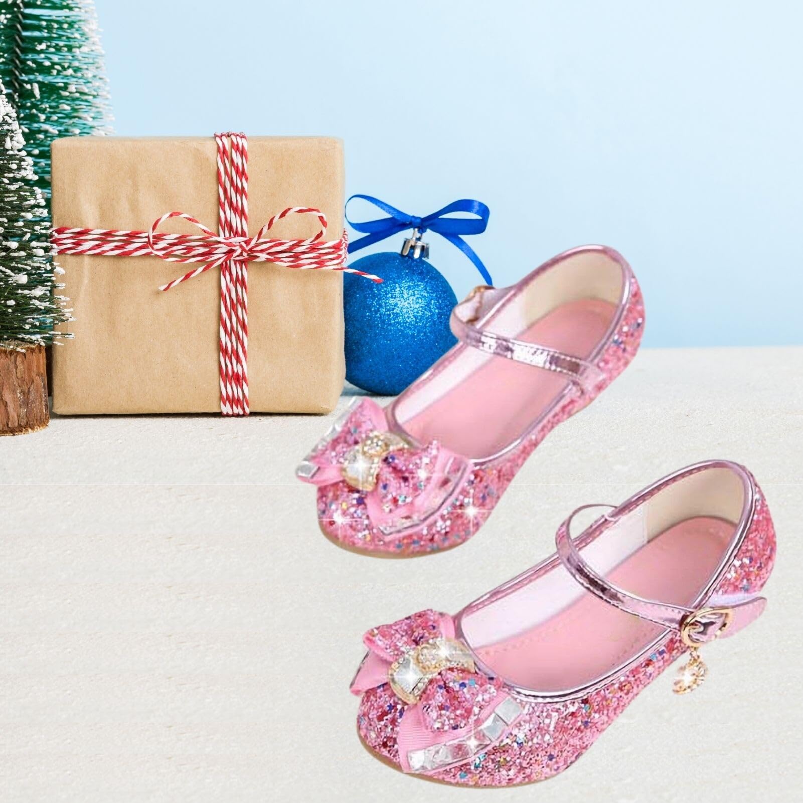 Zapatos Tacon Niña Disfraz Princesa Zapatillas Baile para Vestir Comunion