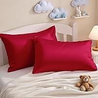 Vista 12 de NTBAY - Fundas de almohada de algodón egipcio para niños pequeños - Juego de 2 - Fundas de almohada para viajes - Fundas de 13x18 pulgadas de 500