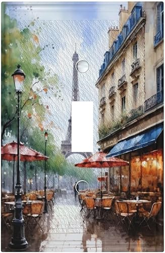 Miniatura 118 de Cubiertas Decorativas de Arte para Interruptores de Luz, Hojas de Otoño, Placa de Pared de Palanca Individual, Cubierta Decorativa de Interruptor,