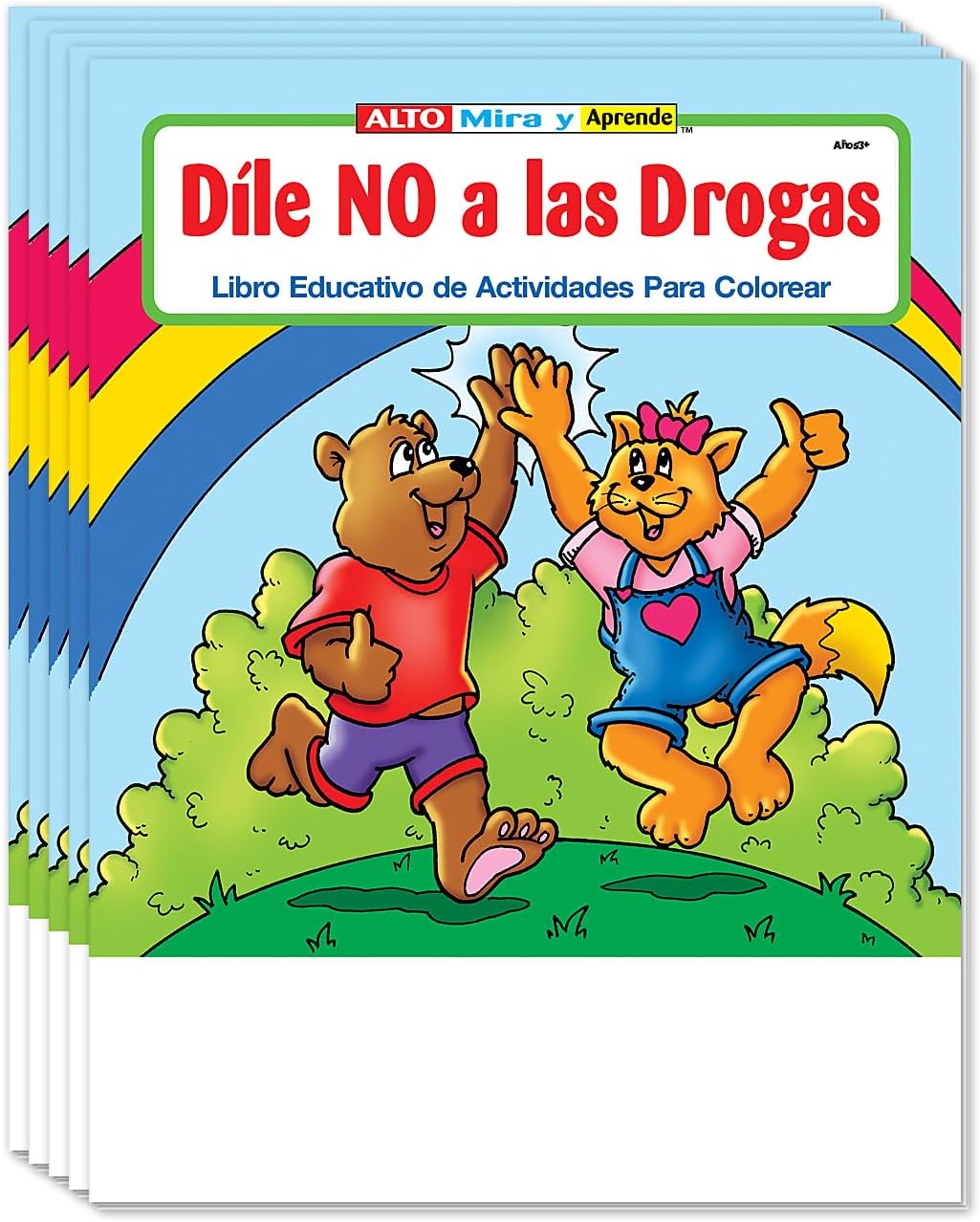 ZOCO – Say No to Drugs (in Spanish) Educational Coloring Books (25 Bulk Pack, Without Crayons) – Community Outreach, Stay Drug Free – Games, Puzzles, Fun Activities for Kids
