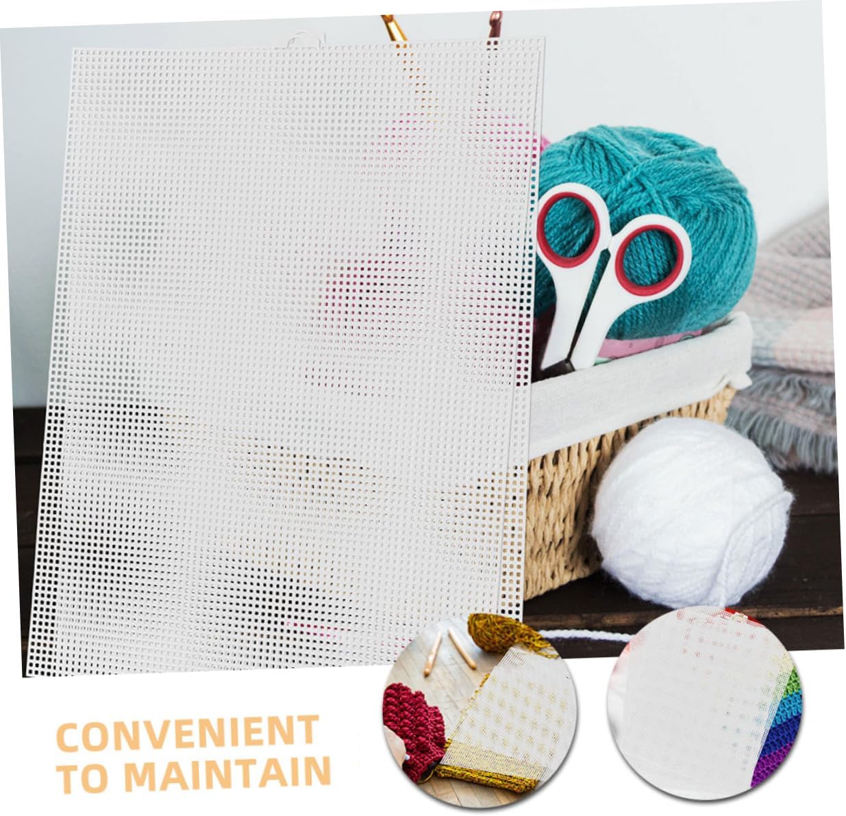 DOITOOL 5pcs Stiff Plastic Mesh Canvas Sheets Craft Mesh for DIY Embroidery Yarn Screen Sturdy Plastic Canvas Sheets