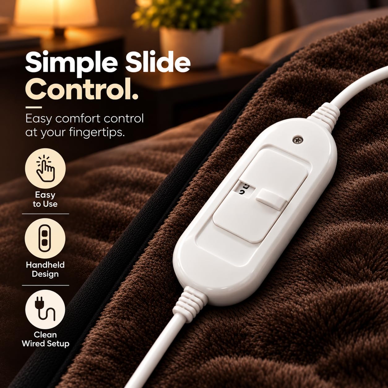 Utopia Bedding Fur Fleece Electric Blanket -3