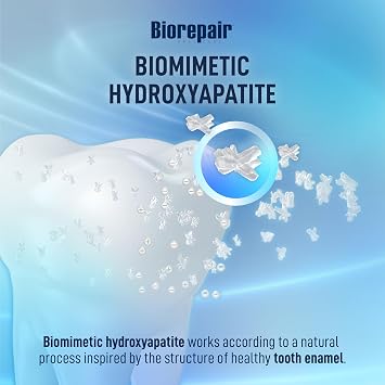 BIOREPAIR Intensive Night Care - Hydroxyapatite Toothpaste with Xylitol & Zinc PCA, Fluoride Free Toothpaste, Helps Maintain Hygiene & Reduce Plaque Build-Up at Night, Oral Care 3.46Oz Made in Italy