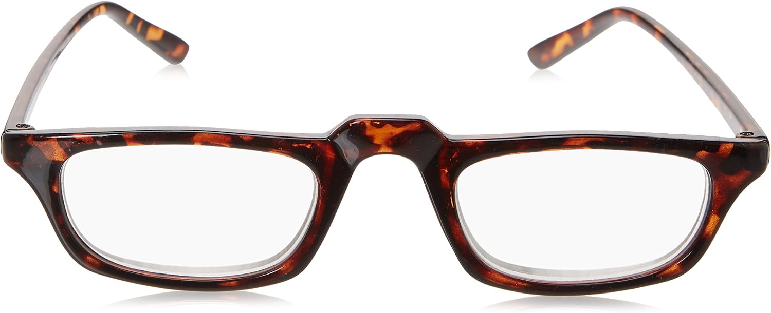 High Magnification, Unisex Readers, Half Frame, 6.00 Strength, by American Reading Glasses