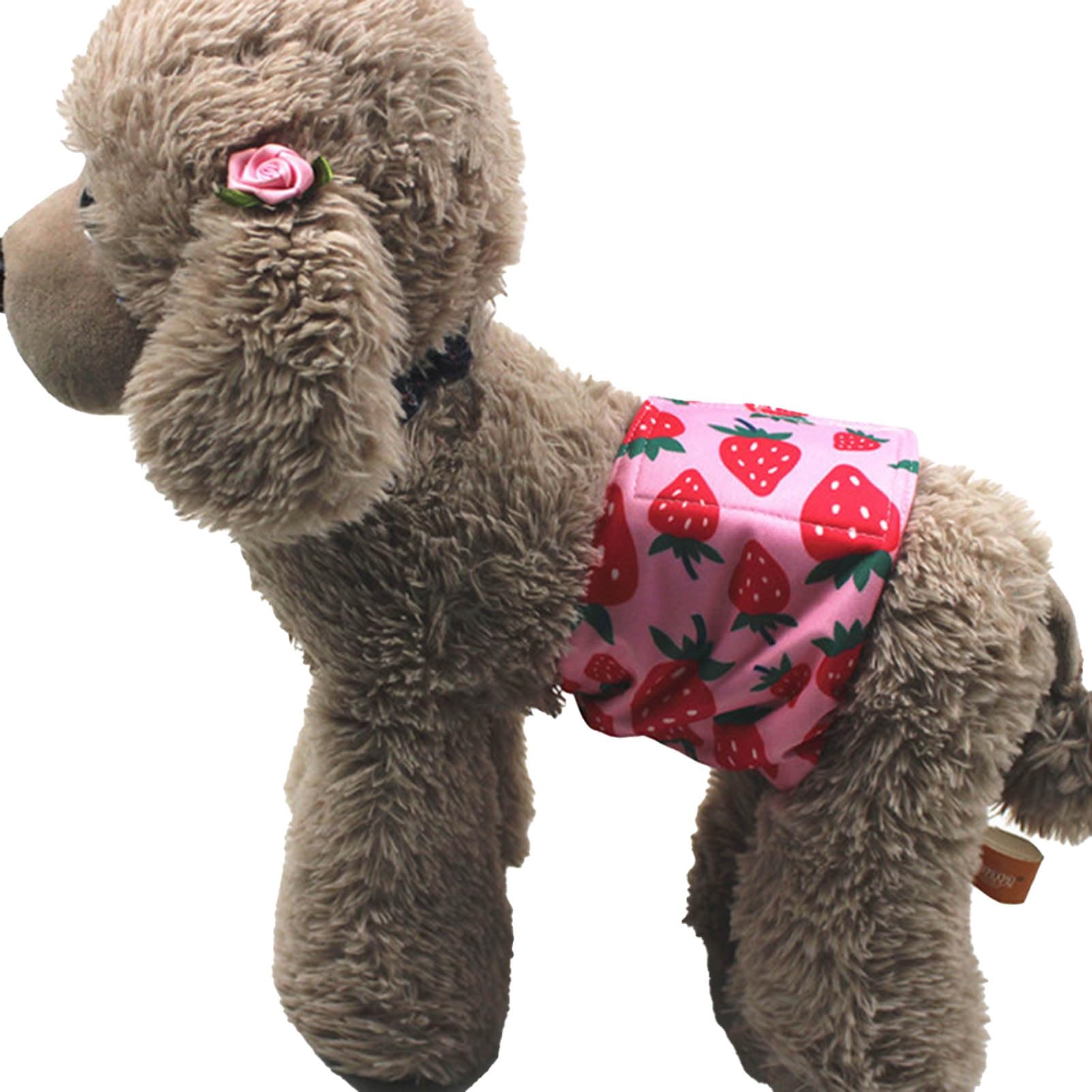 ulafbwur Doggie Diaper Male Dog Diapers Belly Bands Eco-Friendly Waterproof Cloth Rose Red XS