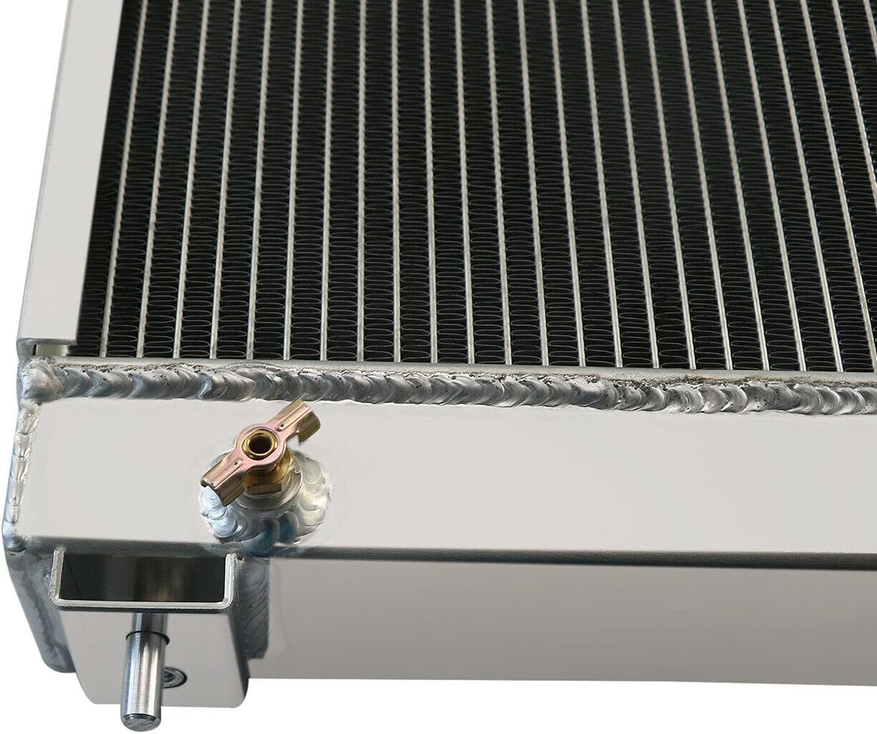 4 Row Core Radiator Compatible with Ford 445D 455C 555C 555D 565D 655C Tractor Radiators Ford Tractor Aluminum Radiator