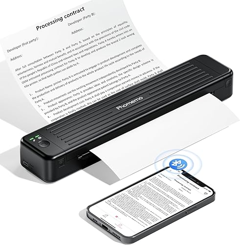 Phomemo Impresoras portátiles inalámbricas para viajes, impresora de transferencia térmica Bluetooth P831 compatible con 8.5 x 11 pulgadas, carta de