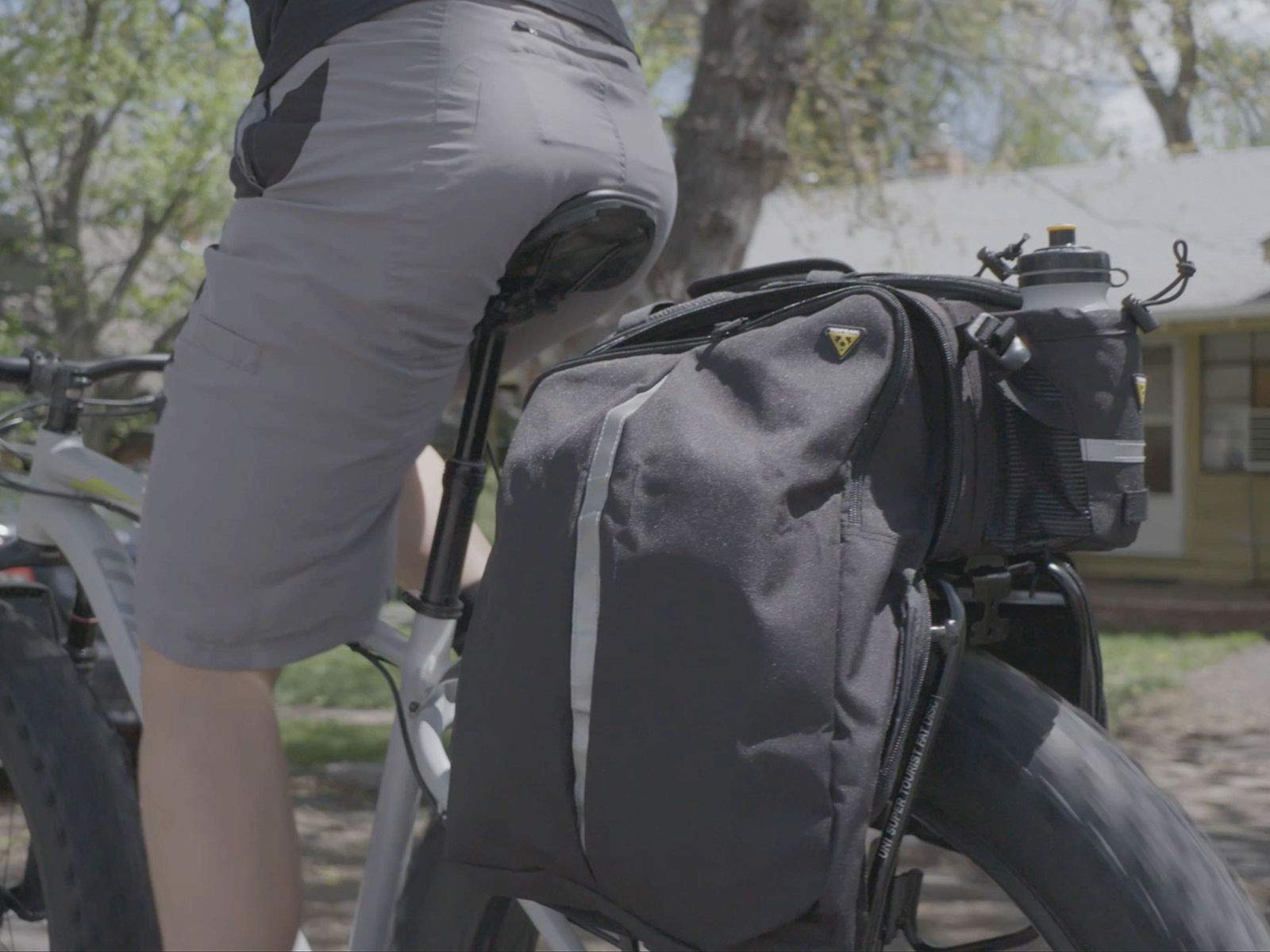 Topeak Uni Super Tourist Fat MTX 2.0 - Portabicicletas traseras (TA2152B) - Capacidad de 26 kg, Ajustable para Bicicletas Gruesas de 61.0 cm/66.0 cm, Compatible con Frenos de Disco, Sistema MTX