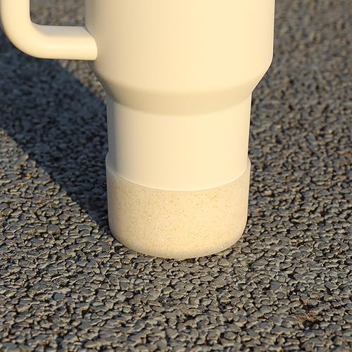 Vista 60 de WORBSS - Funda protectora de silicona con purpurina para vaso Stanley Cup H2.0 20 30 40 onzas y Hydro Flask de 18-24 onzas con 2.85-3.0 pulgadas