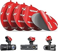 Vista 1 de Almohadillas adhesivas adhesivas para montaje de cámara de salpicadero, 5 piezas de cinta de montaje de doble cara de repuesto para cámara