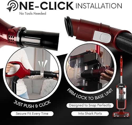 Miniatura 3 de Mango de manguera de repuesto ZU561 mejorado para modelos Shark Vacuum ZU561 ZU562, ZU560 azul, UV725 gris, UV650 - Manguera de vacío para