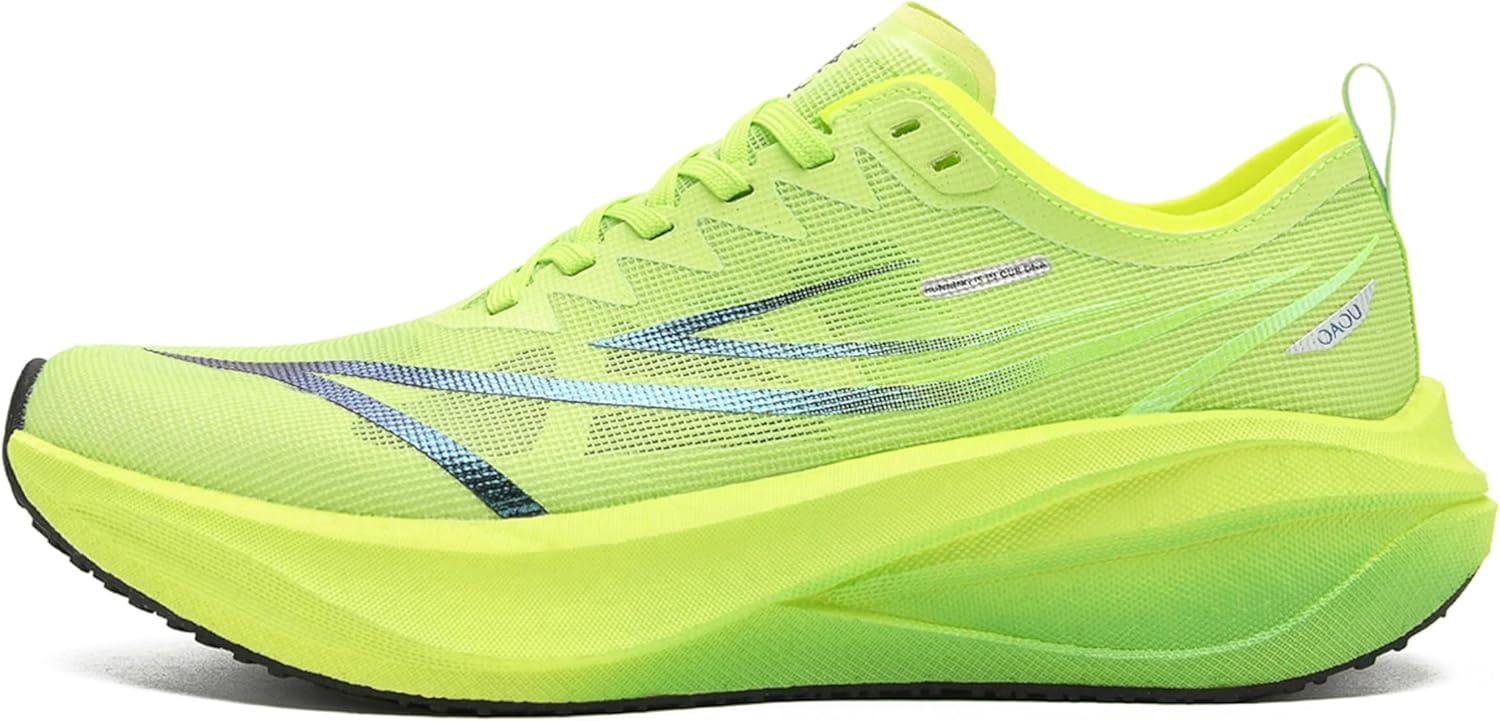 Carbon Plate Marathon Running Racing Shoes Men Stable Support Shock-Relief Ultra-Light TPU Outsole Rebound Sneakers