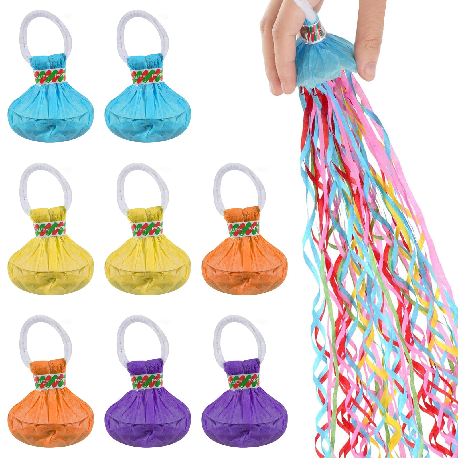 Serpentins De Fête Multicolores - Lot De 10 - Lancer Célèbre - Papier Ignifuge - Pour Mariage, Anniversaire