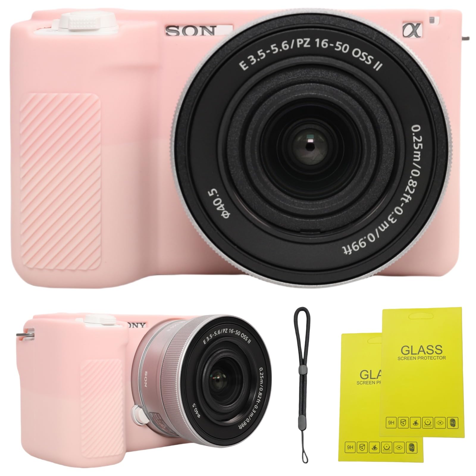 SZHSYJY Camera Case for Sony ZV-E10 II/ZV-E10M2 Digital Camera,ZV-E10 II Soft Silicone Protective Bag,Anti-Scratch Slim Fit Soft Sleeve with ZV-E10 II