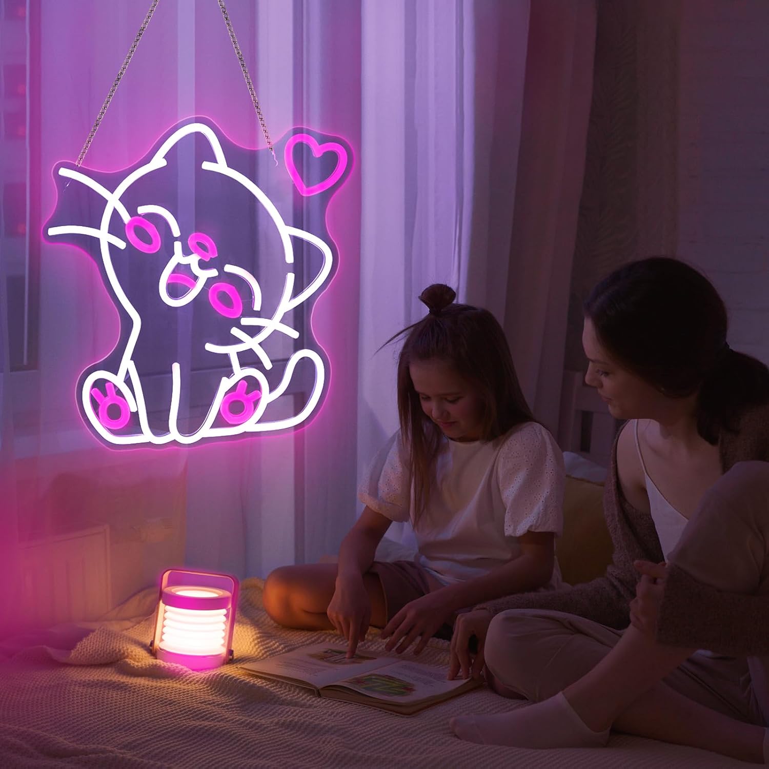 Cat Neon Sign Led Light Up Signs for Wall Decor Usb Powered Neon Light Signs Indoor Light for Room Decor Holiday Gift