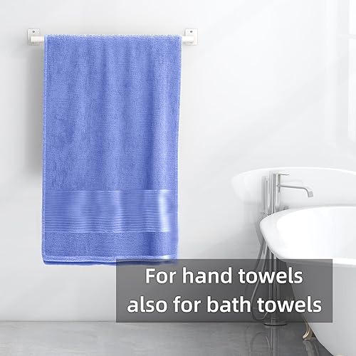 Miniatura 9 de Toallero de baño, toallero de 24 pulgadas para montaje en pared de baño, organizador de toallas de mano de baño resistente, decoración moderna del
