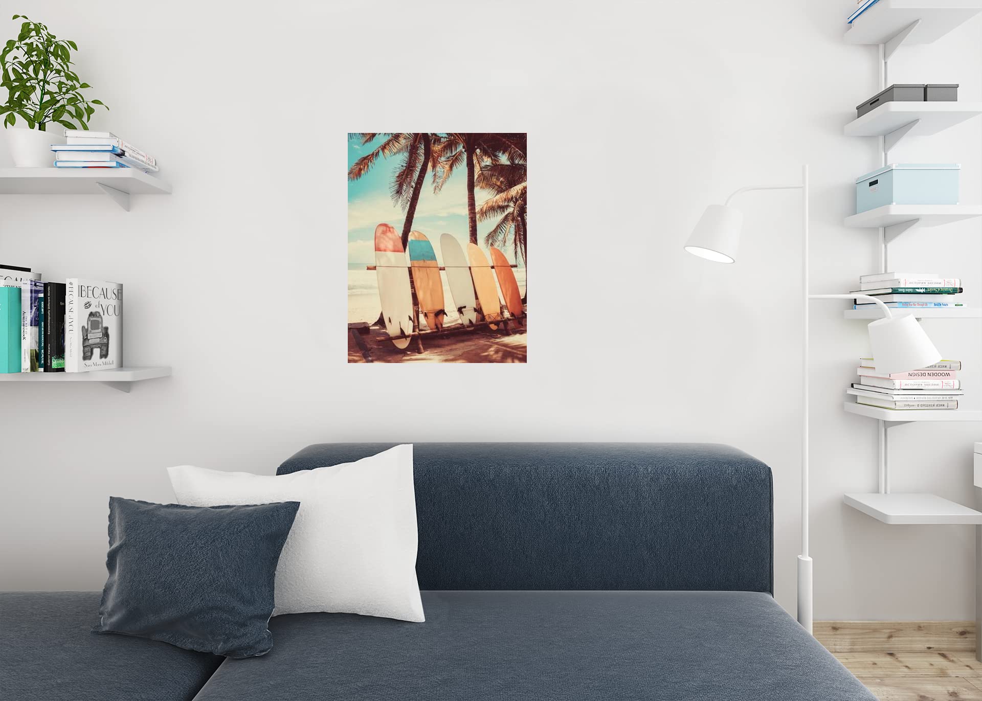 Lot De 3 Posters Plage Tropicale 30x40 Cm - Décoration été, Ambiance Hawaï, Style Vintage, Sans Cadre - 4