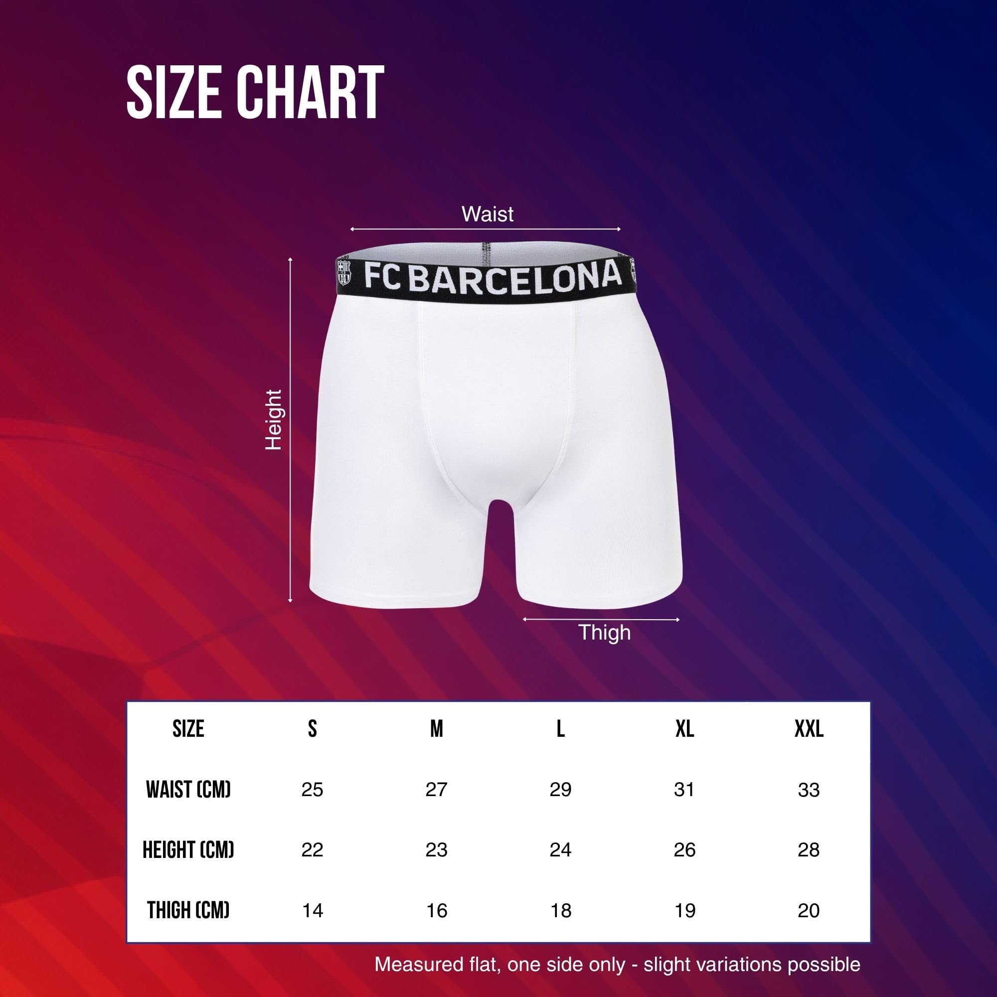 FC Barcelona - Boxer da ragazzo, confezione da 5, prodotto con licenza ufficiale, biancheria intima, regalo per fan per bambini