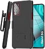 Encased DuraClip for T-Mobile REVVL V 5G Case Belt Clip Slim-fit Kickstand Case with Phone Holster - Black