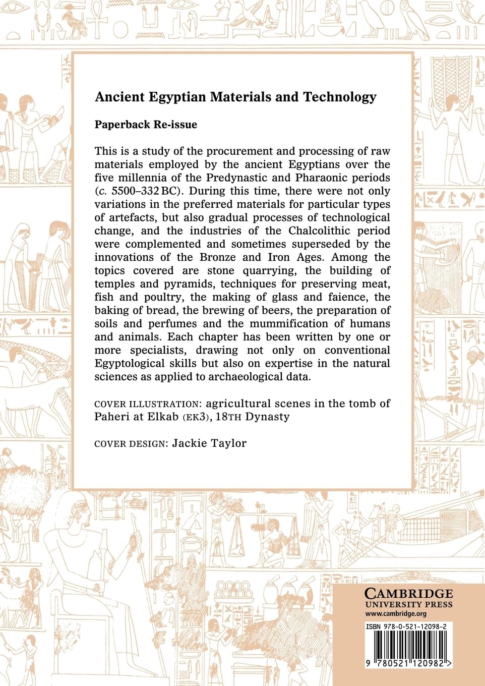 Ancient Egyptian Materials and Technology