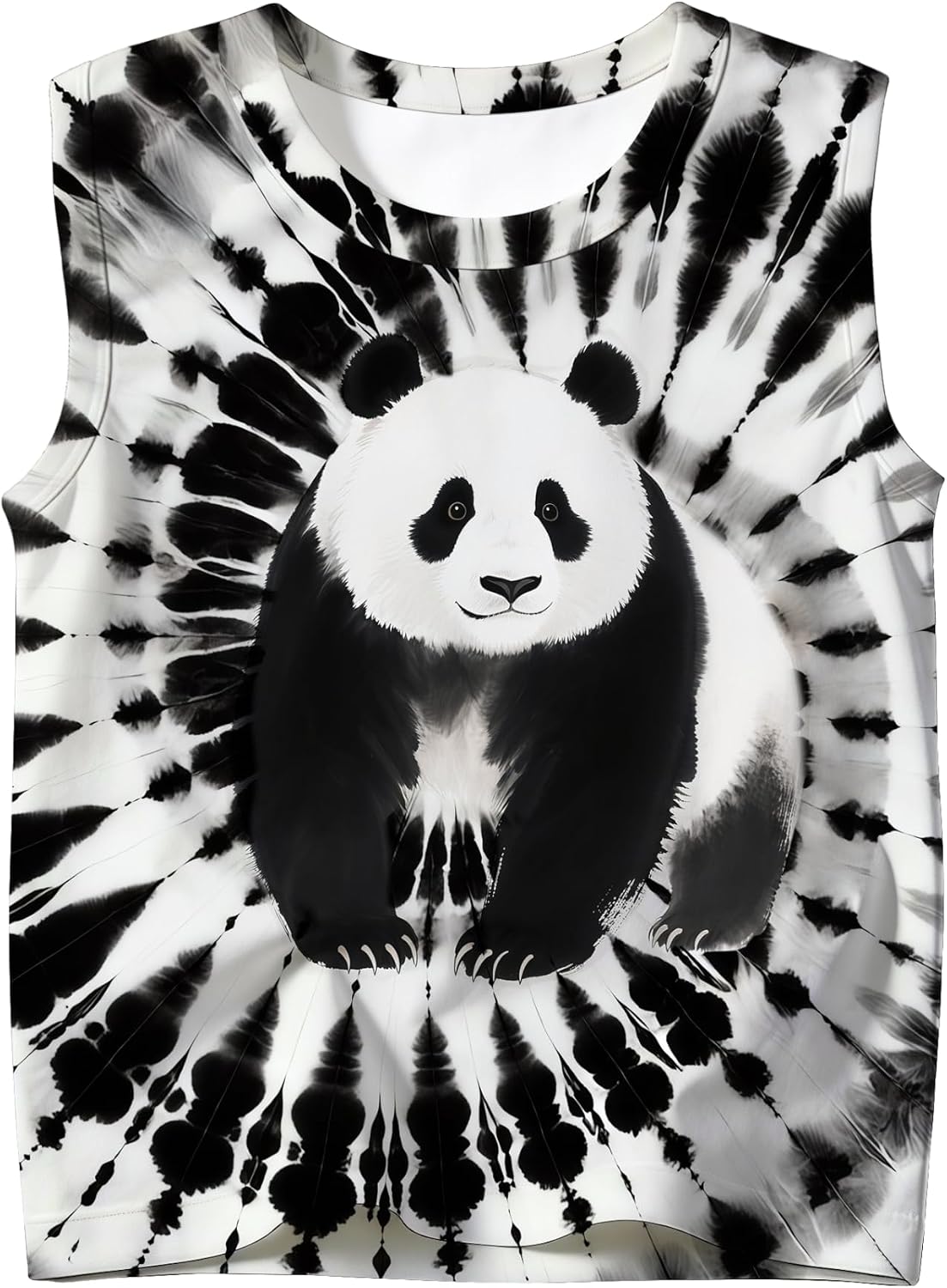 Kids Tie Dye Tank Tops for Boys and Girls Outfit Clothes Sleeveless Shirts Hippies Tees for 5-14 Years