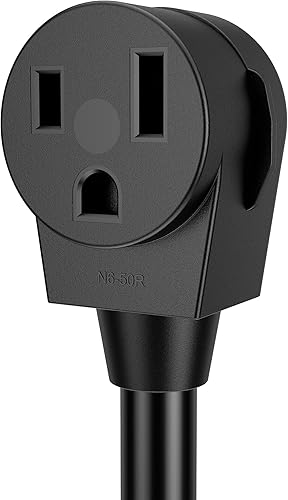 Miniatura 4 de ACKING Adaptador de soldador de 1.5 pies, cable generador de 4 clavijas, NEMA 14-30P a 3 clavijas, 6-50R, 240V, secador de soldador, adaptador de