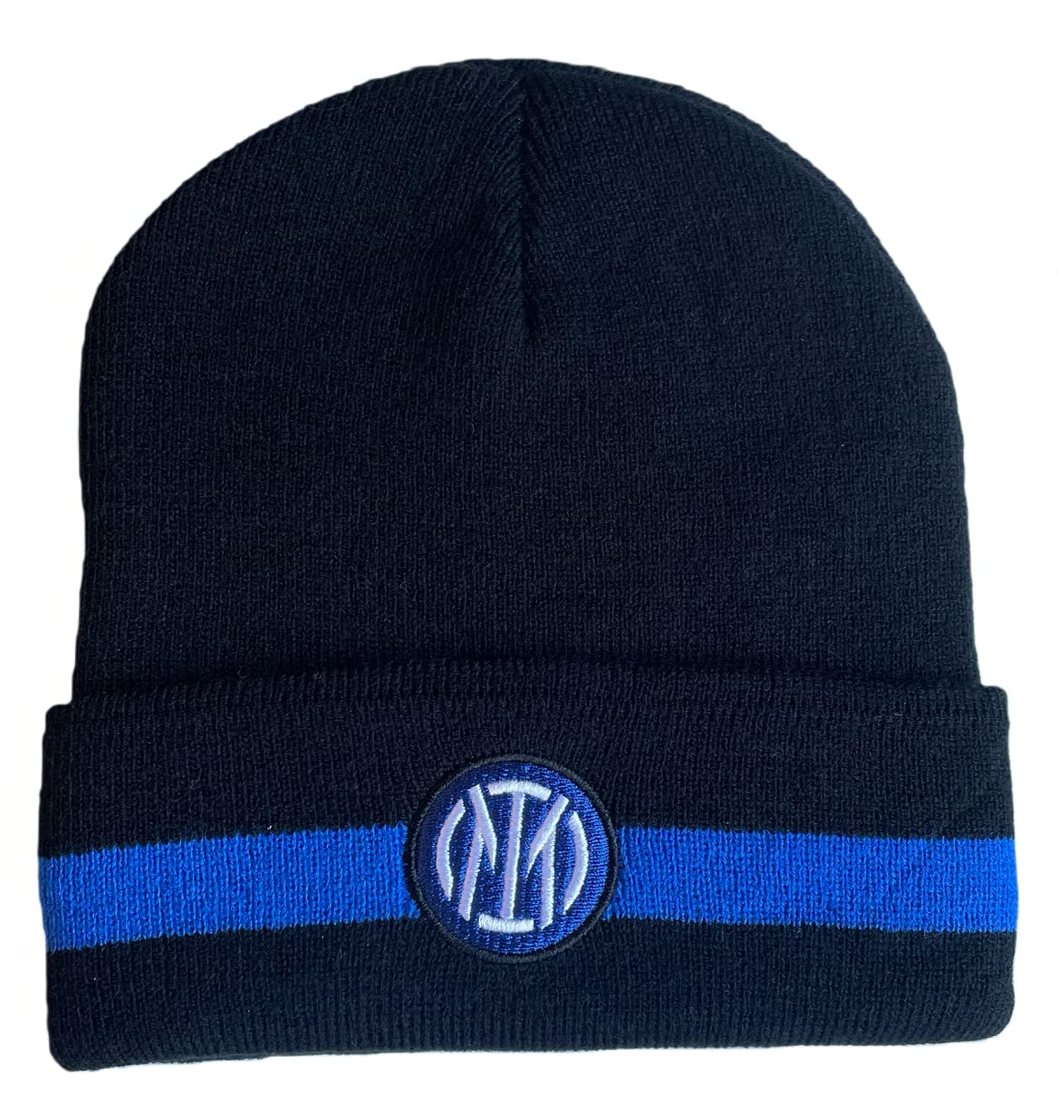 Berretto INTER UFFICIALE Logo Nuovo 2021 Cuffia Cappello Cappellino Invernale Ricamato Nerazzurro CUFINNSNE