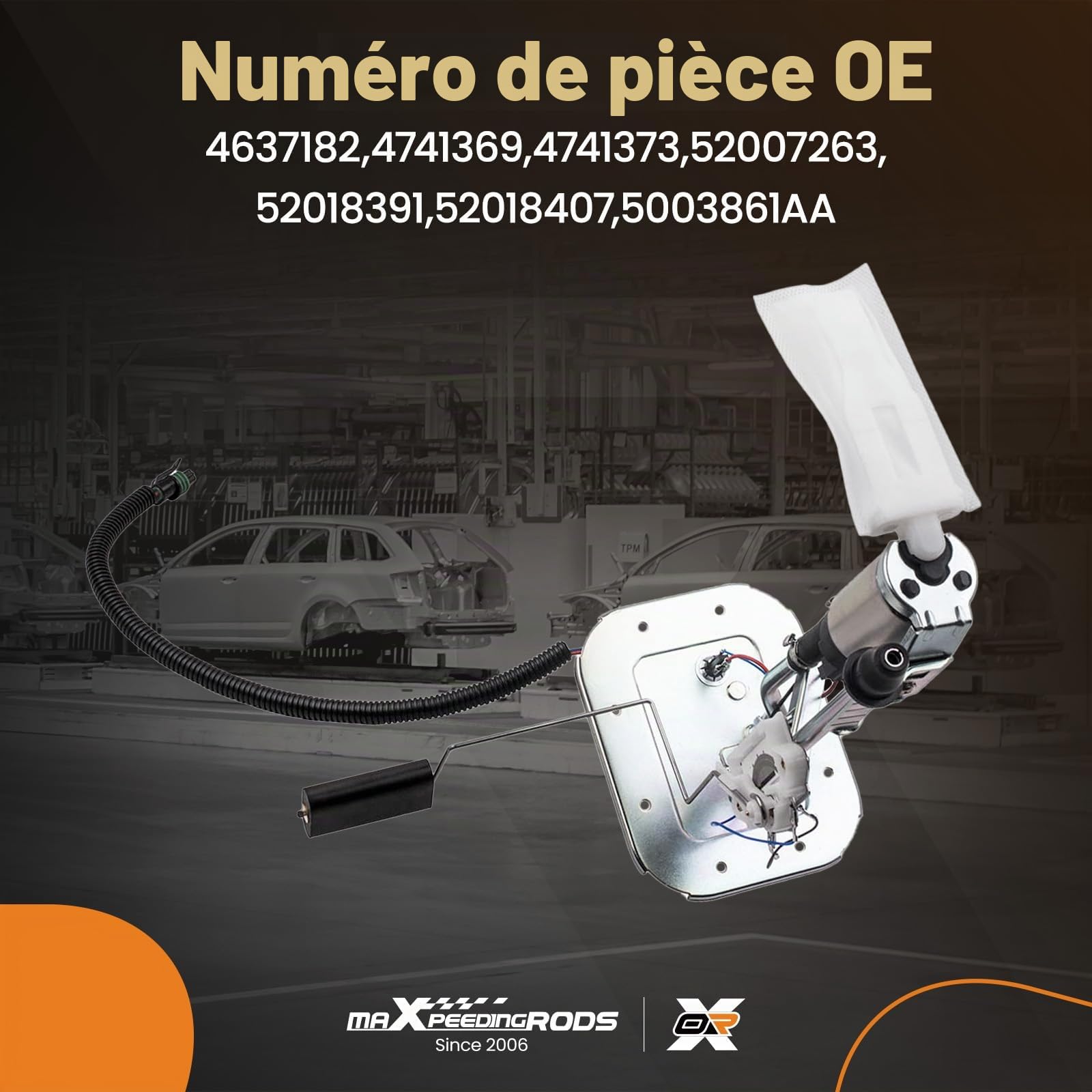 maXpeedingrods Pompe à essence carburant for Wrangler YJ 1991-1995 52018391