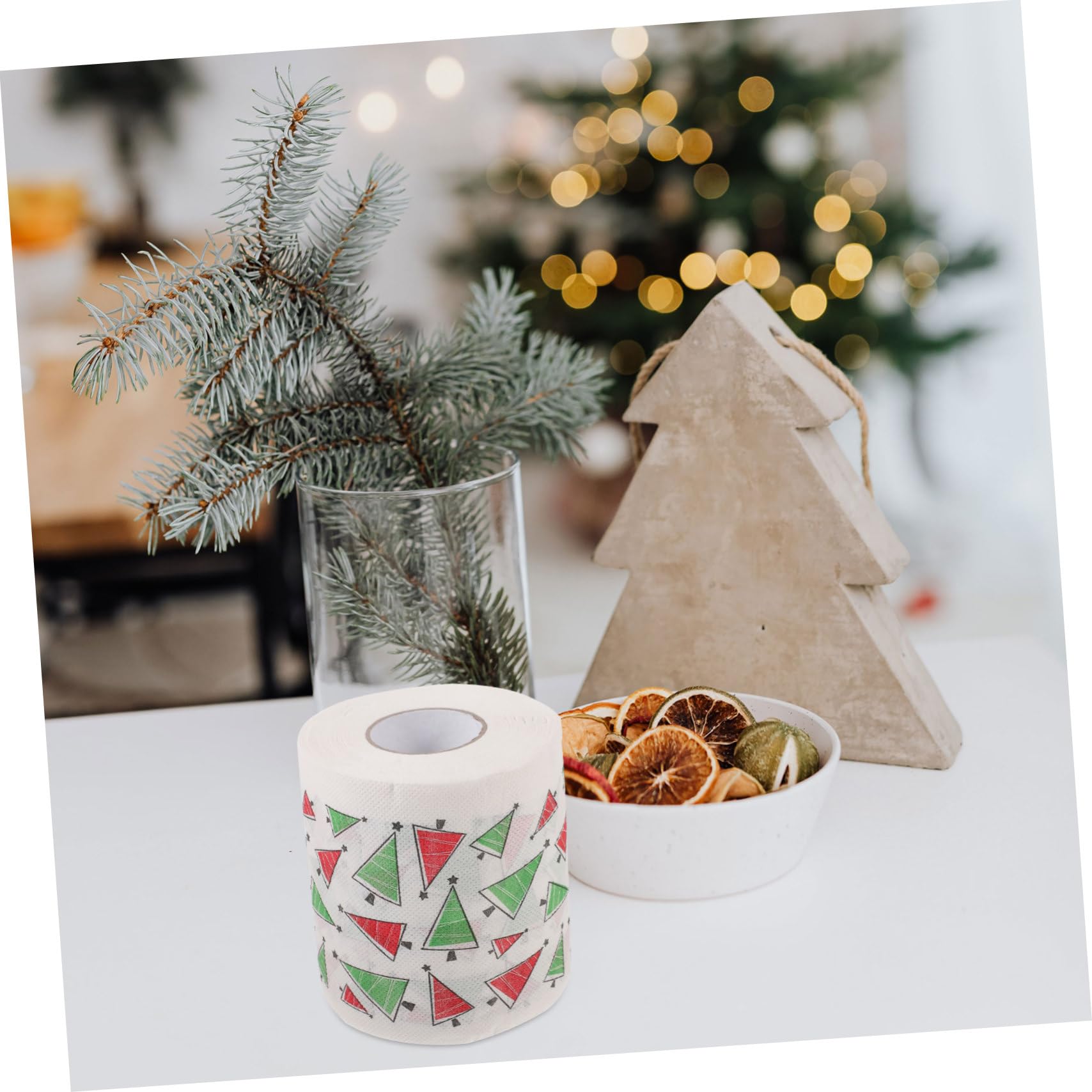 5rotoli Tovaglioli Natalizi di Carta Monouso Articoli per Feste di Natale Tovaglioli per Tavola Natale Pratici e Assorbenti