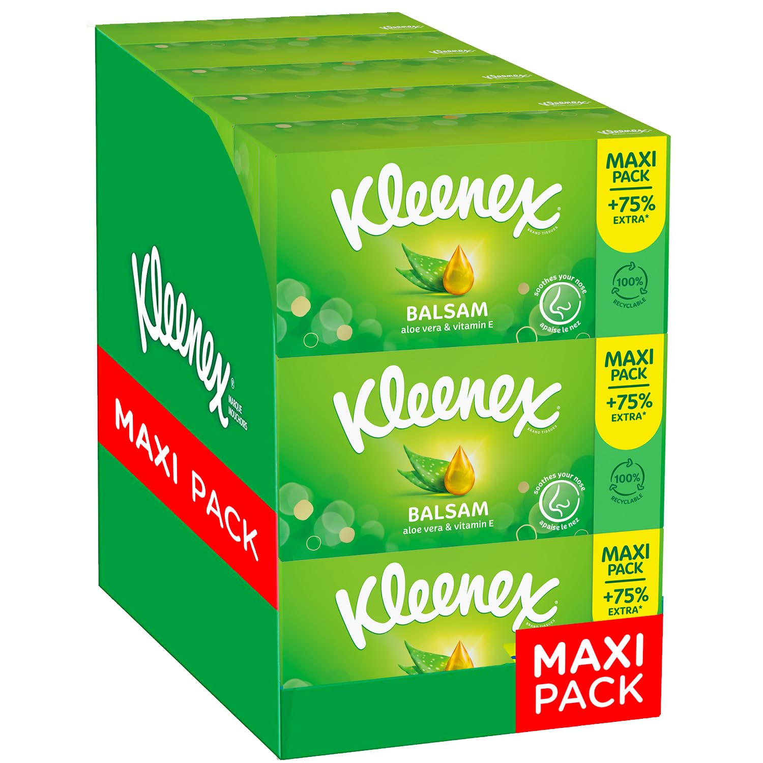 Kleenex Pañuelos Maxi-Pack Balsam x112