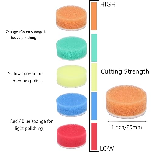 Miniatura 3 de 100 piezas de lija de 1 pulgada de grano 40 de gancho y bucle lijadora de disco de lijado para taladro amoladora herramientas rotativas