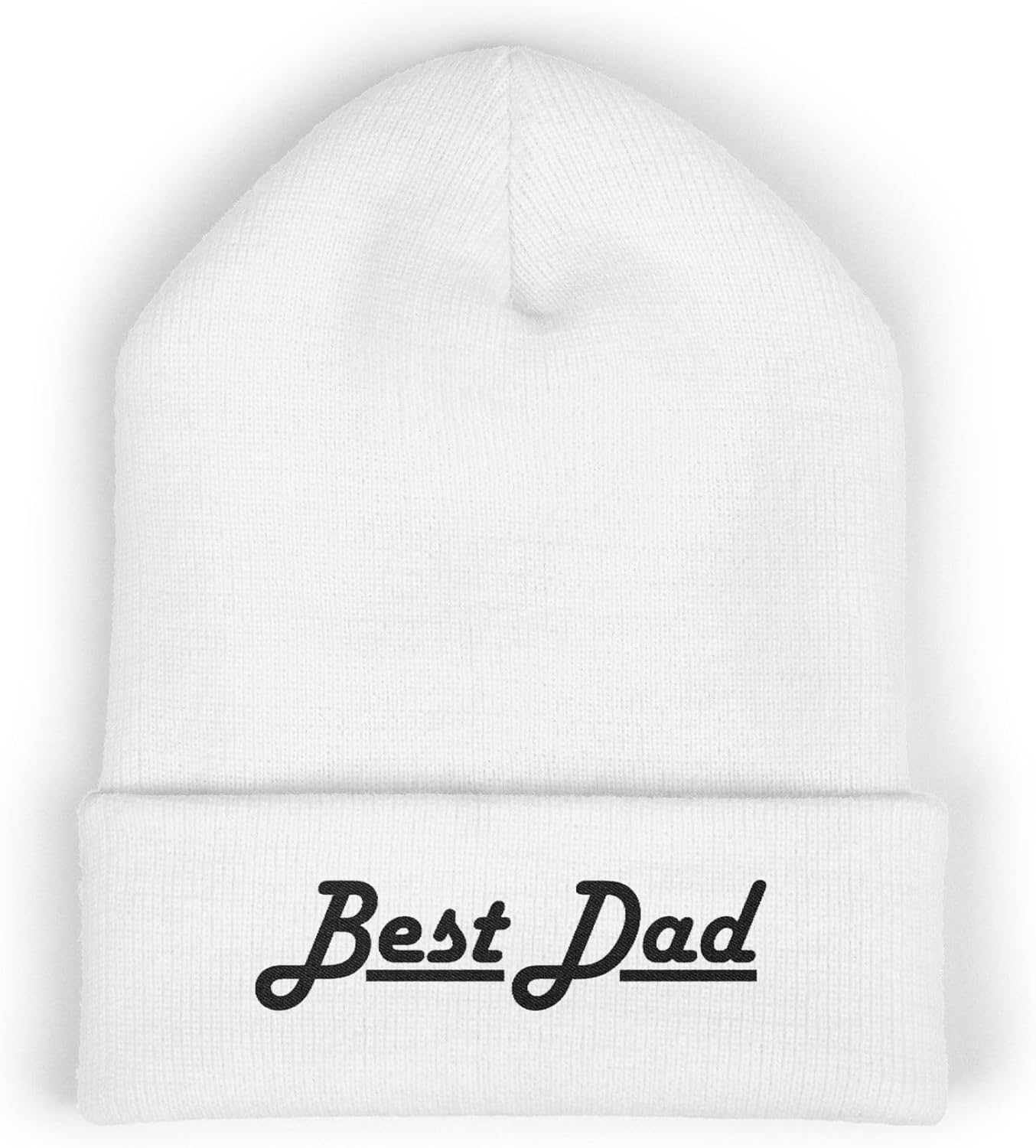 Premium Classic Cuffed Beanie Hat Gift - Best Dad Embroidery Message