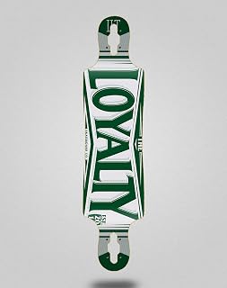 Loyalty Skate Skateboard Longboard Deck 40x9 Drop Label Green
