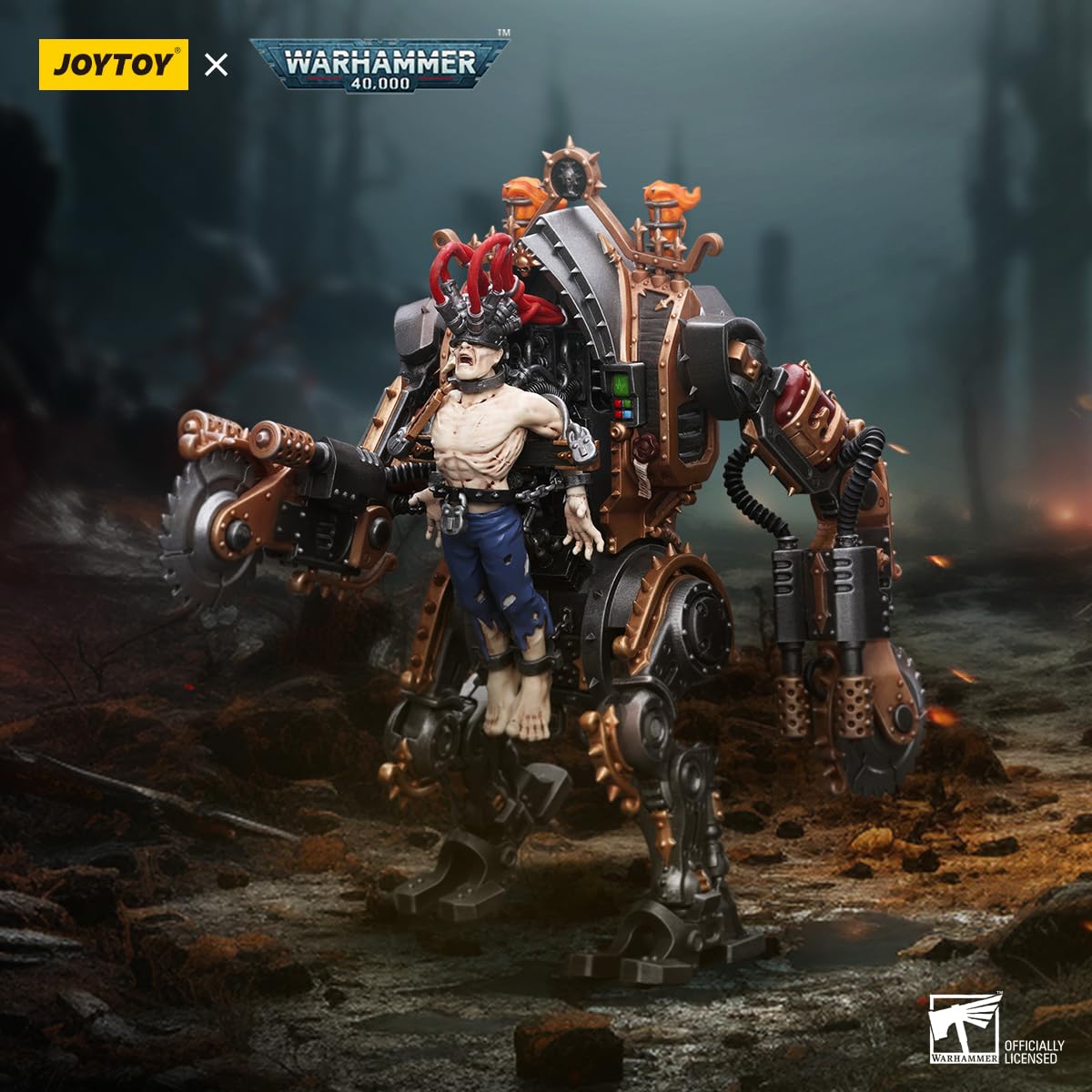 TOYVERSE JOYTOY 1/18 Actionfigur Warhammer 40,000, Adepta Sororitas Penitent Engine, Mobile Gelenke Charaktermodell, 24CM, 15 Jahre und älter