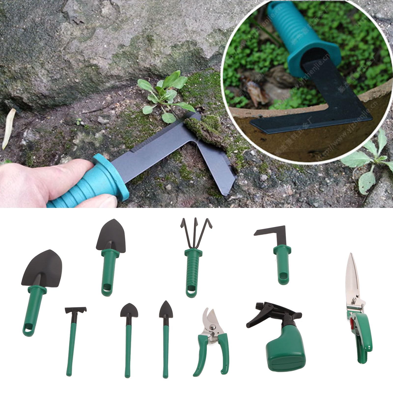 Ensemble D'outils De Jardin 10 Pièces, Outils à Main De Jardinage Extérieur En Fer Robuste, Kit D'outils De Jardin à Poignée Ergonomique Avec Boîte Fourre-tout De Jardinage, Cadeaux De Jardinage Idéau