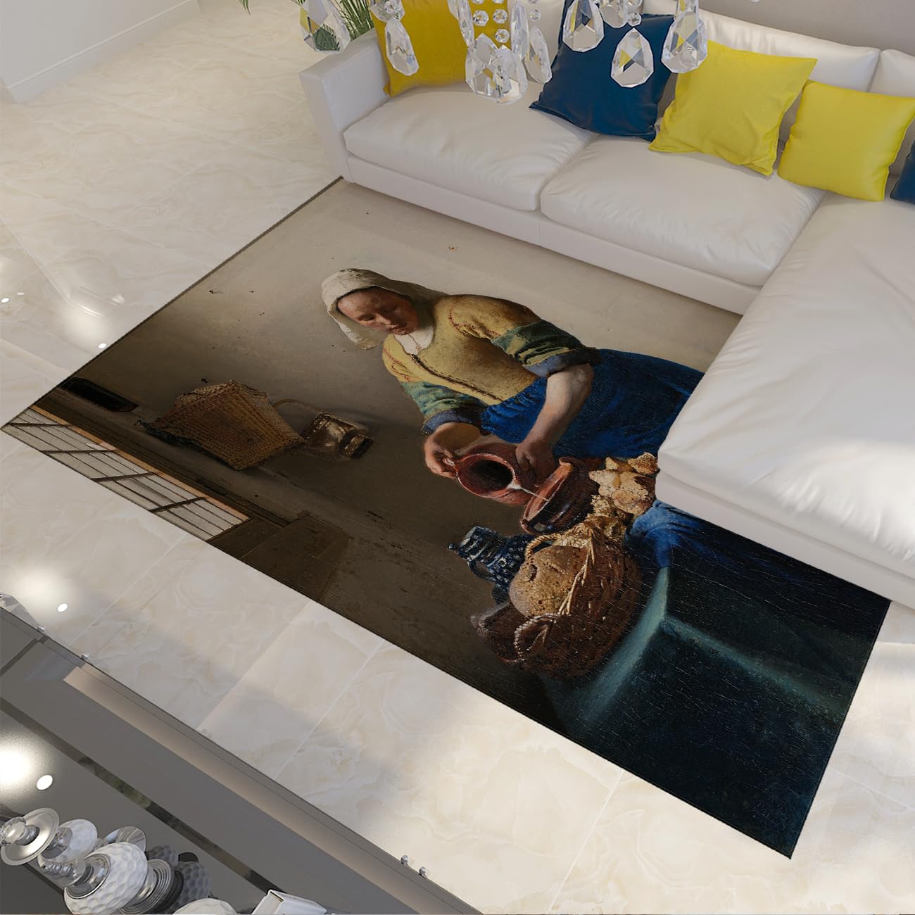 Tapis lavable 140x200 parfait pour simplifier le ménage des femmes